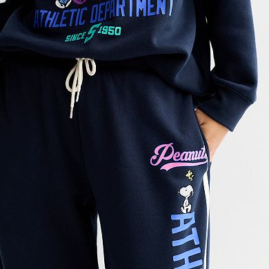 Juniors' Peanuts Athletic Department Graphic Lounge Pants