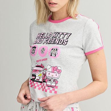 Juniors' Hello Kitty And Friends Graphic Matchback Tee