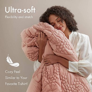 Madison Park Amelie Puffy Floral Quilting Comforter Set
