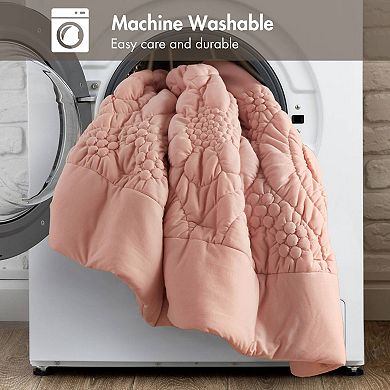 Madison Park Amelie Puffy Floral Quilting Comforter Set