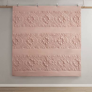 Madison Park Amelie Puffy Floral Quilting Comforter Set