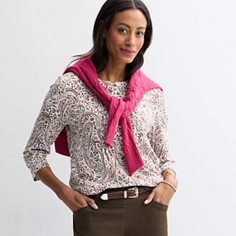 Women’s Croft & Barrow® Pintuck Blouse