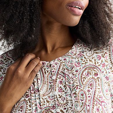 Plus Size Croft & Barrow® Pintuck Blouse