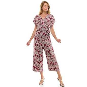 Women's Luxology Surplice Gaucho Jumpsuit