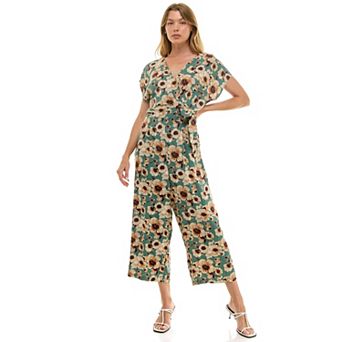 Women's Luxology Surplice Gaucho Jumpsuit