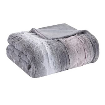 Madison Park Zuri Luxury Soft Faux Fur Bed Blanket