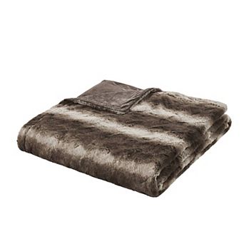 Madison Park Zuri Luxury Soft Faux Fur Bed Blanket