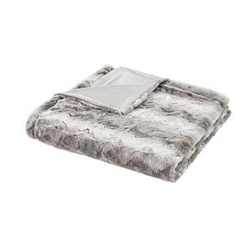 Madison Park Zuri Luxury Soft Faux Fur Bed Blanket