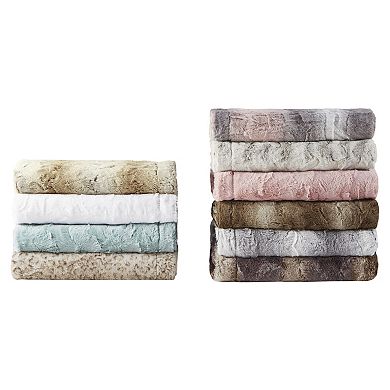 Madison Park Zuri Luxury Soft Faux Fur Throw Blanket
