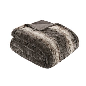 Madison Park Zuri Luxury Soft Faux Fur Throw Blanket