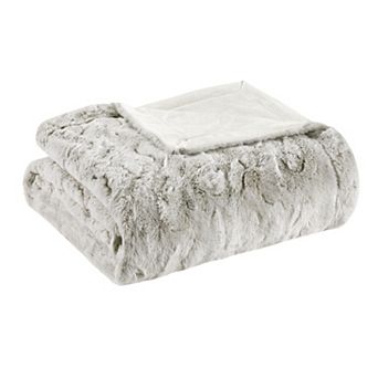 Madison Park Zuri Luxury Soft Faux Fur Throw Blanket