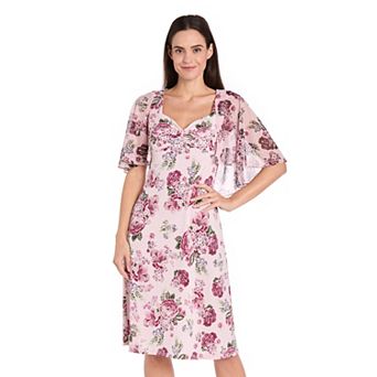 Women's R&M Richards Puff Print Capelet Dress