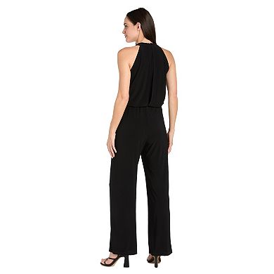 Women's R&M Richards Cross Front Halter Jumpsuit
