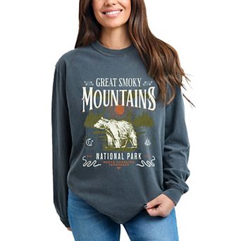 Simply Sage Market Great Smokey Mountains National Park Bear Garment Dyed Long Sleeve