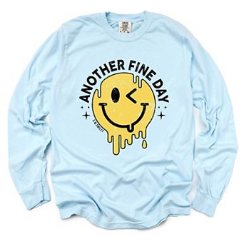 Simply Sage Market S.W.Smiley Another Fine Day Drip Garment Dyed Long Sleeve