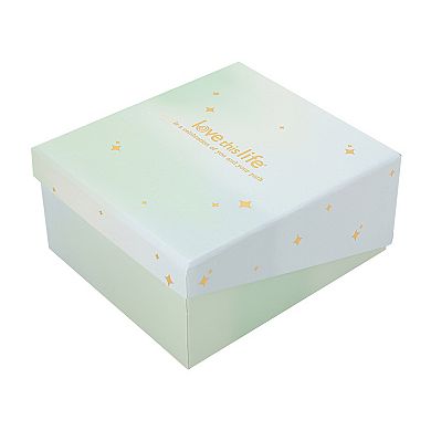 Love This Life® 14K Gold-Plated Gemstone Family Tree Charm Stretch Bracelet