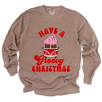 Simply Sage Market Groovy Christmas Van Garment Dyed Long Sleeve