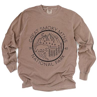 Simply Sage Market Great Smoky Mountains National Park Garment Dyed Long Sleeve