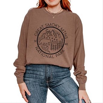 Simply Sage Market Great Smoky Mountains National Park Garment Dyed Long Sleeve