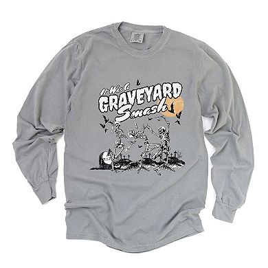 Simply Sage Market Graveyard Smash Skeleton Garment Dyed Long Sleeve