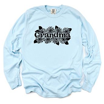 Simply Sage Market Grandma Sunflower Garment Dyed Long Sleeve