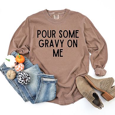 Simply Sage Market Gravy On Me Garment Dyed Long Sleeve