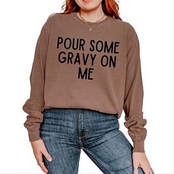 Simply Sage Market Gravy On Me Garment Dyed Long Sleeve