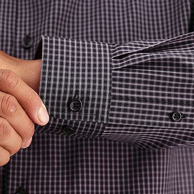 kohl's haggar dress shirt Men's Haggar Premium Comfort Classic Fit Dress Shirt, Size: 15.5-34/35, Navy Cross Dobby