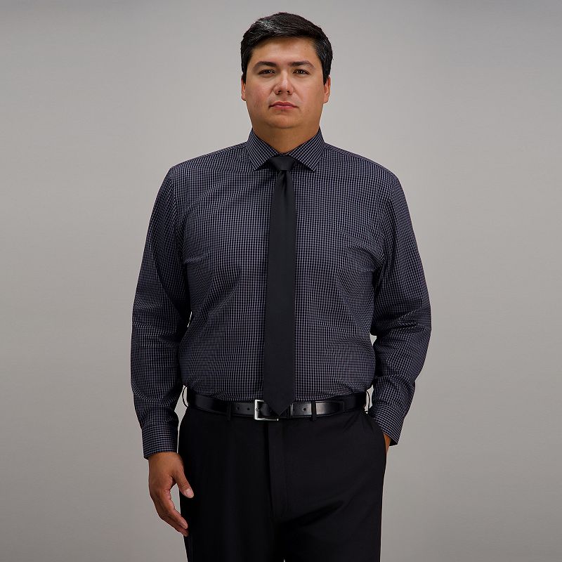 big and tall black dress shirt Haggar Wrinkle Free Classic Fit in iron shirts Pièces bijoux Solid Pin Tucked A-Line Size:AU16 US12