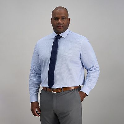 kohl's haggar dress shirt Haggar Men's Big & Tall Wrinkle Free Classic Fit Dress Shirt, White, 22