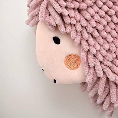 Cute Cartoon Alpaca Fuzzy Ball Hand Towel, 2Pcs Absorbent Chenille Decorative Hanging Towels 7"x11"