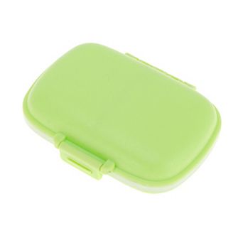 8 Grids Double Layer Pill Box for Travel 1 pc