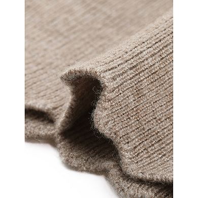 Women's Lightweight Sweaters Crew Neck Long Sleeve Wave Hem Fall Outfit Soft Pullover Sweater Tops