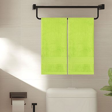 Cotton Hand Towels for Bathroom, 10 Pack Solid Textured Hand Towel Set, 28"x56"&13"x30"&13"x13"