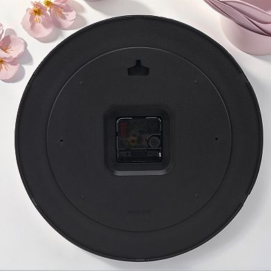 Wall Clock Silent Non-Ticking Analog Clocks Battery Operated Classic Decorative, 12 Inch