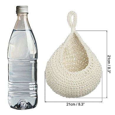 Large Size Teardrop Home Decor Storage Hand-Woven Wall Hanging Basket for Potato Vegetable