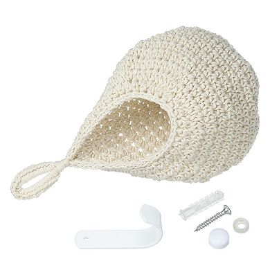 Large Size Teardrop Home Decor Storage Hand-Woven Wall Hanging Basket for Potato Vegetable