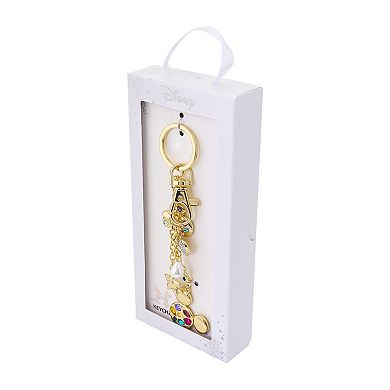 Disney's Mickey & Minnie Crystal Heart & Star Bag Charm Key Chain