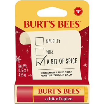 Burt's Bees A Bit of Spice Cinnamon Apple Crisp Moisturizing Lip Balm Tube