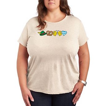 Plus Size Oktoberfest Icons Graphic Tee