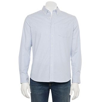 Men's Sonoma Goods For Life® Long Sleeve Perfect Length Button-Down Shirt - Size XS
