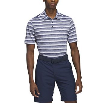 Men's adidas Two Color Stripe Golf Polo