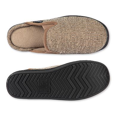 isotoner Men's Sweater Knit Clogs with Memory Foam Comfort