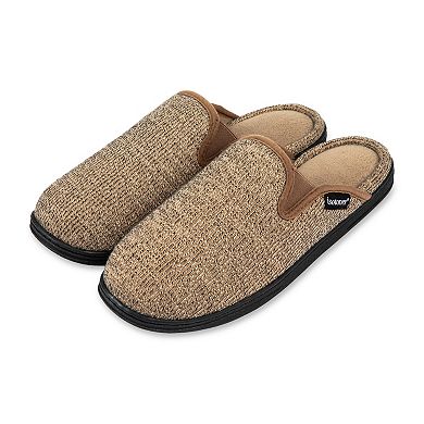 isotoner Men's Sweater Knit Clogs with Memory Foam Comfort