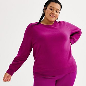 Plus Size Tek Gear® Ultrasoft Fleece Crewneck Sweatshirt