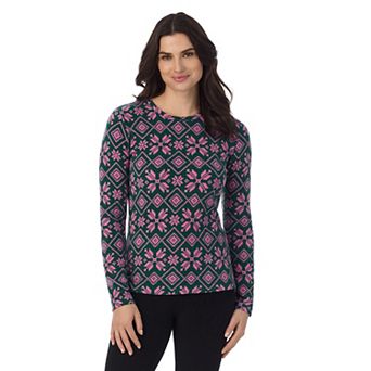 Women's Cuddl Duds® Fleecewear With Stretch Long Sleeve Top
