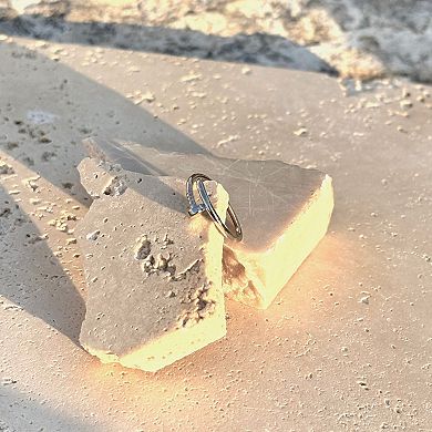 Adornia Silver Tone Plated Nail Ring