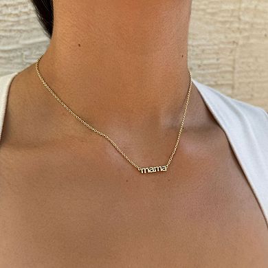 Adornia 14k Gold Plated Mama Necklace