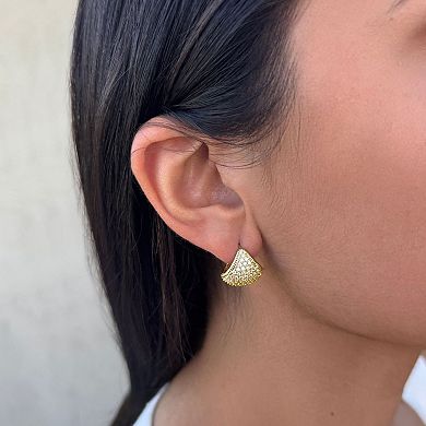 Adornia 14k Gold Plated Cubic Zirconia Purse Earrings