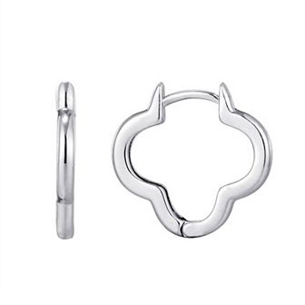 Adornia Clover Hoop Earrings